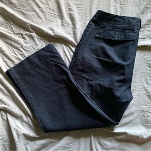 Kenneth Cole Reaction WOMEN black flare cropped casual pants Sz 2